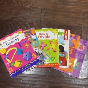 6-workbooks I bought at educational store.